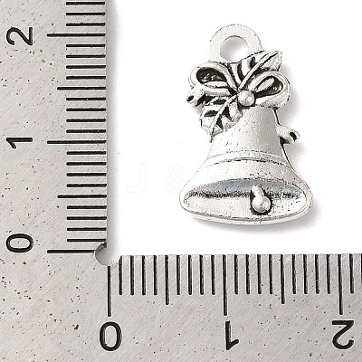Tibetan Style Alloy Small Bell Pendants TIBEP-R343-02AS-LF-1