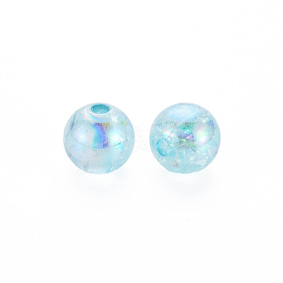 Transparent Crackle Acrylic Beads MACR-S373-66-L03-1