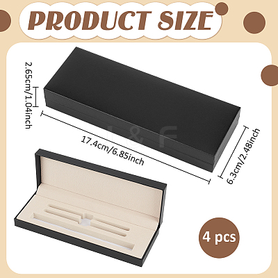Plastic Pen Gift Packing Boxes CON-WH0001-85B-01-1