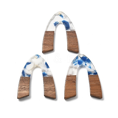 Resin and Walnut Pendants FIND-R051-11D-1