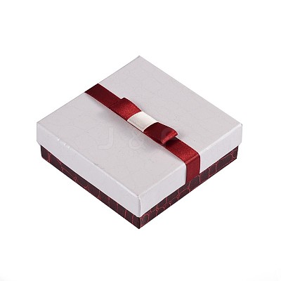 Rectangle Jewelry Set Cardboard Boxes X-CBOX-N007-01B-1