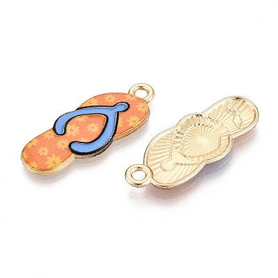 Alloy Enamel Pendants ENAM-T022-39KCG-06-1