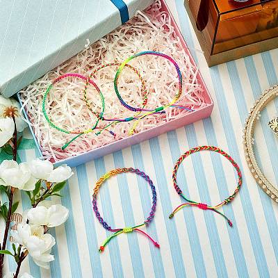 Braided Nylon Thread Cord Bracelets BJEW-SW00049-1