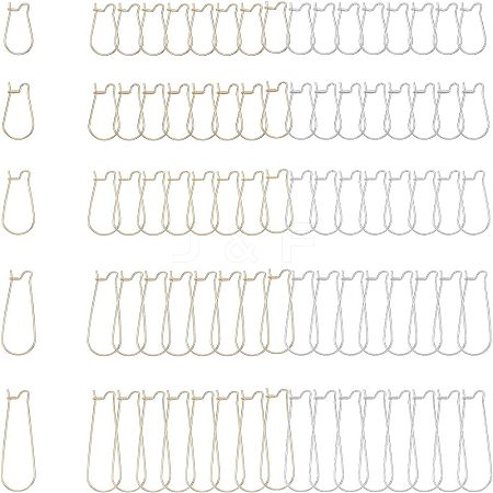 Unicraftale 304 Stainless Steel Hoop Earring Findings STAS-UN0016-77-1