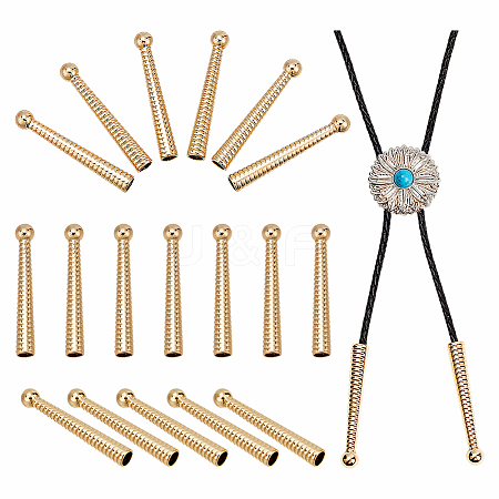 20Pcs Alloy Cord Ends FIND-NB0005-35G-1