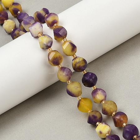 Dyed Natural Jade Beads Strands G-U023-A20-01H-1