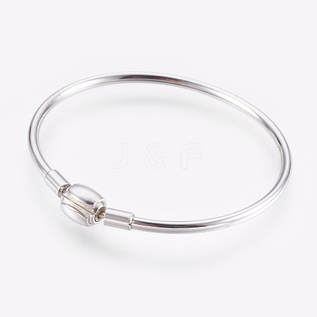 304 Stainless Steel European Style Bangle Making BJEW-I267-003A-1