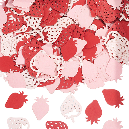300Pcs Strawberry Party Theme Paper Confetti DIY-SC0029-69-1