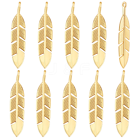 10Pcs Brass Pendants KK-PH0013-79-1
