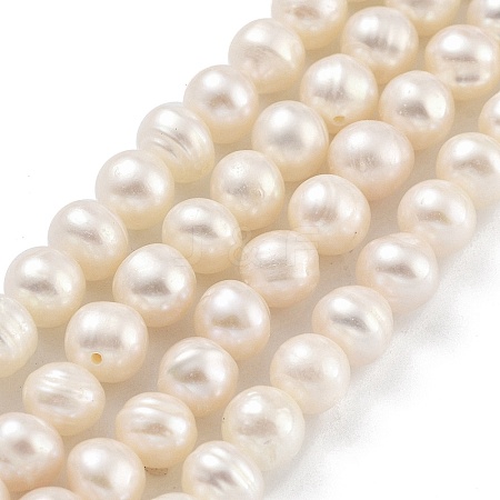 Natural Cultured Freshwater Pearl Beads Strands PEAR-C003-17A-1