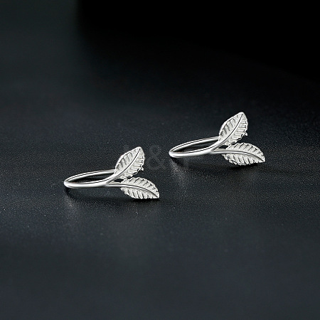 999 Fine Silver Cuff Earrings FS-WG3F72D-02-1