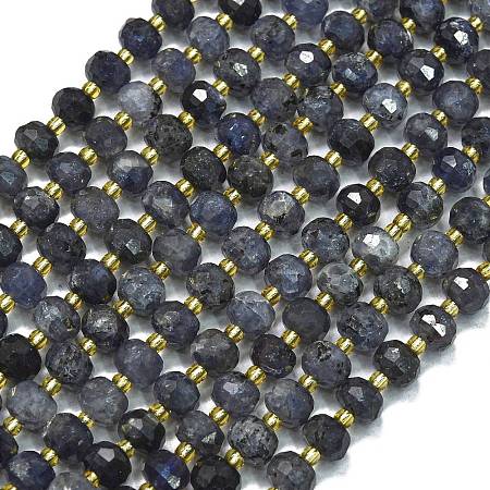 Natural Iolite Beads Strands G-K389-E01-01-1