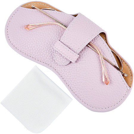 1Pc PU Leather Glasses Case AJEW-CN0006-94J-1