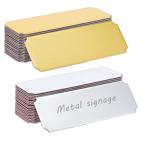 40Pcs 2 Colors Aluminum Brooch Findings AJEW-OC0013-38-1