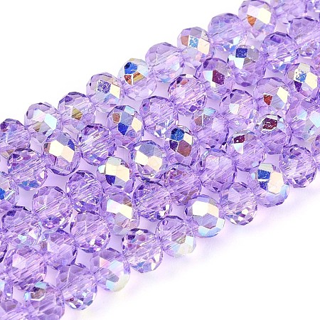 Transparent Glass Beads Strands EGLA-N016-4mm-03-1