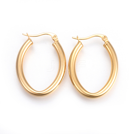 201 Stainless Steel Hoop Earrings EJEW-A052-16C-1