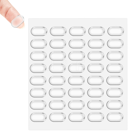 60Pcs Transparent Acrylic Double-sided Adhesive Stickers FIND-WH0139-98A-1