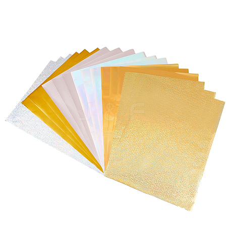 SUPERFINDINGS 60Sheets 6 Styles PET Stamping Hot Foil Paper DIY-FH0006-10B-1