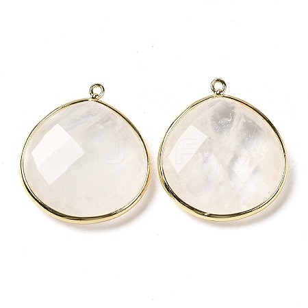 Natural Quartz Crystal Pendants G-B009-07G-W-1