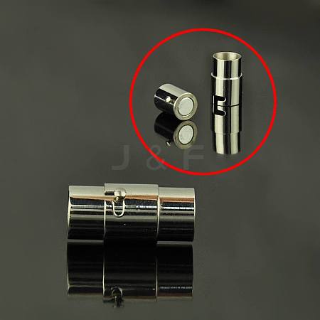 Tarnish Resistant 304 304 Stainless Steel Magnetic Clasps X-STAS-C010-1-1