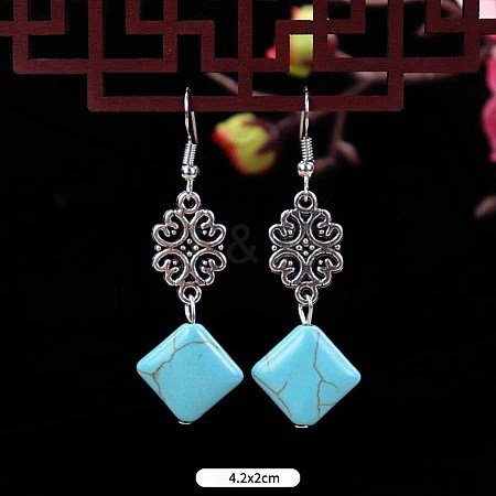 Turquoise Dangle Earrings for Women WG2299-2-1