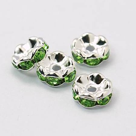 Rhinestone Spacer Beads RSB028NF-10-1