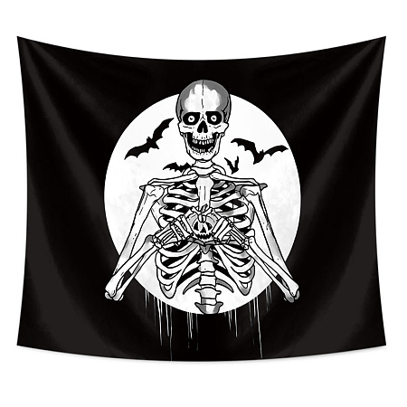 Halloween Theme Polyester Wall Hanging Tapestry HAWE-PW0001-109A-02-1