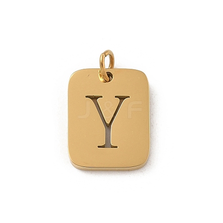 304 Stainless Steel Charms LS-STAS-R001-01G-Y-1