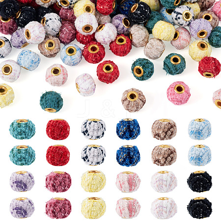 100Pcs Cloth Alloy European Beads FIND-TA0006-74-1