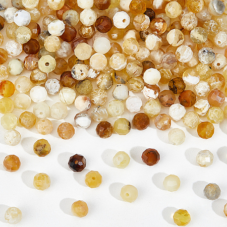 2 Strands Natural Yellow Opal Beads Strands G-NB0005-71-1