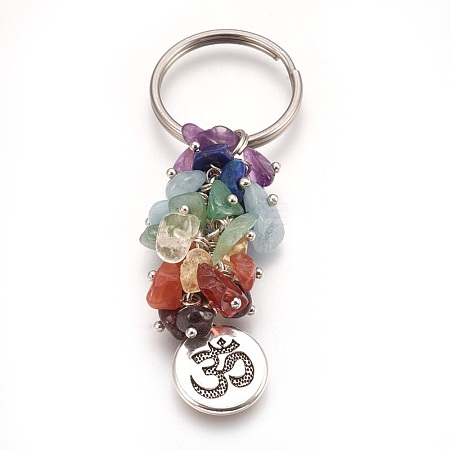 Natural Gemstone Keychain KEYC-JKC00163-04-1