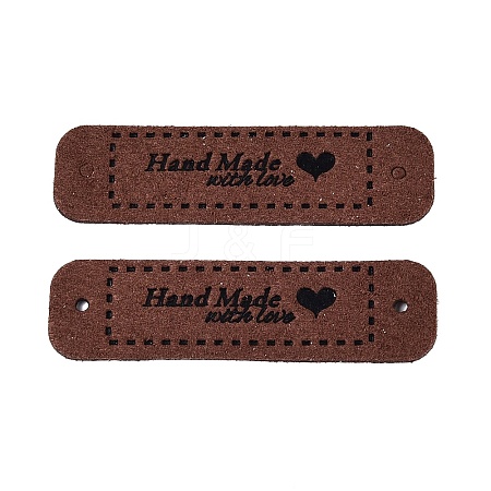 Imitation Leather Label Tags PURS-PW0001-494G-1