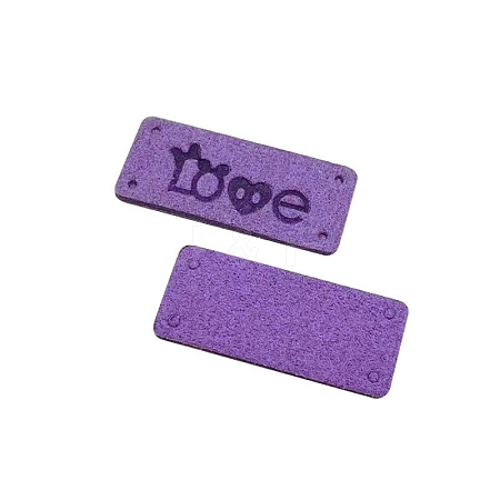 LOVE Imitation Leather Label for Purse Decor PW-WG9004C-06-1