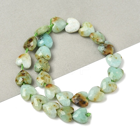 Natural Green Opal Beads Strands G-D316-B05-1