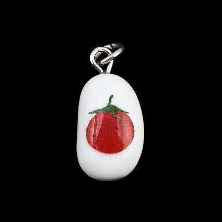 Brass Enamel Pendants KK-CBA10BC-03C-1