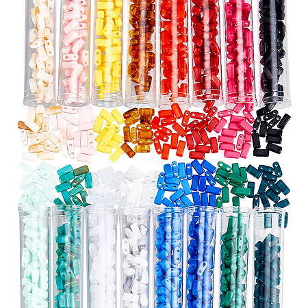  672~800pcs 16 Colors Opaque Acrylic Slide Charms OACR-NB0001-48-1