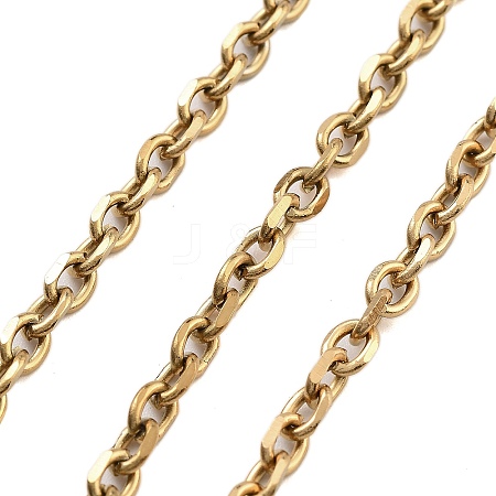 Ion Plating(IP) 304 Stainless Steel Cable Chains CHS-H026-15G-1