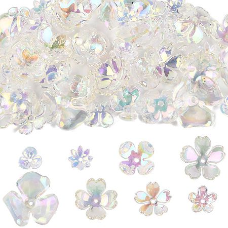70Pcs Acrylic Bead Caps OACR-FS0002-40-1
