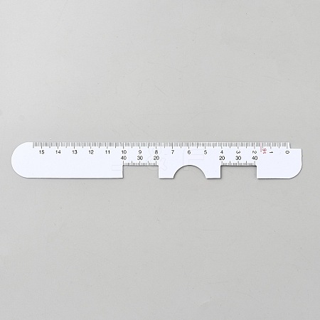 Plastic PVC Pupil Distance Ruler AJEW-WH0348-462-1