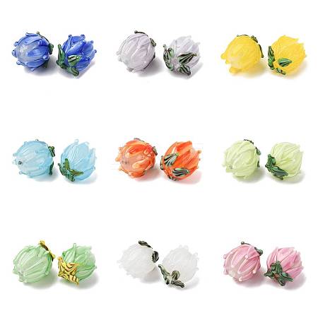 Handmade Lampwork Beads LAMP-F041-02-M-1