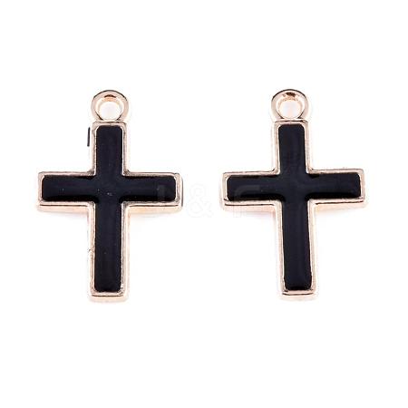 Alloy Enamel Pendants PALLOY-P118-29B-1