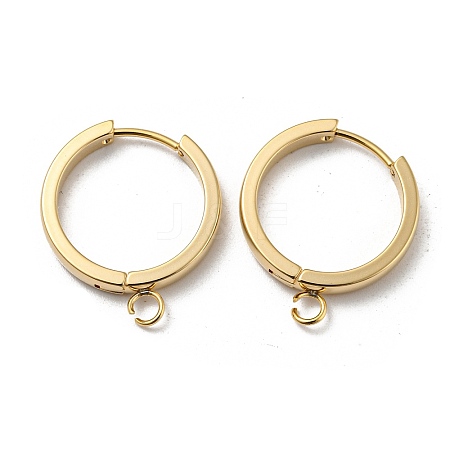 201 Stainless Steel Huggie Hoop Earrings Findings STAS-A167-01P-G-1