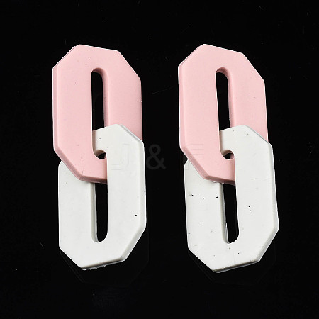 Handmade Polymer Clay Linking Rings LS-CLAY-N010-033-03-1