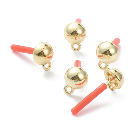 Spray Painted Alloy Stud Earrings Findings FIND-I015-A01-1