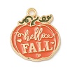 Thanksgiving Day Alloy Pendants X-ENAM-R007-01G-11-1
