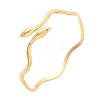 304 Stainless Steel Cuff Bangles for Women AJEW-P127-06G-4