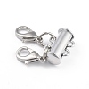 Alloy Magnetic Slide Lock Clasps X-PALLOY-YW0001-18P-1