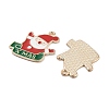 Christmas Light Gold Plated Alloy Enamel Pendants ENAM-M219-02KCG-2