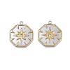 304 Stainless Steel Rhinestone Pendants STAS-L290-68GP-1