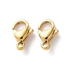 304 Stainless Steel Lobster Claw Clasps X-STAS-V007-01A-G-1
